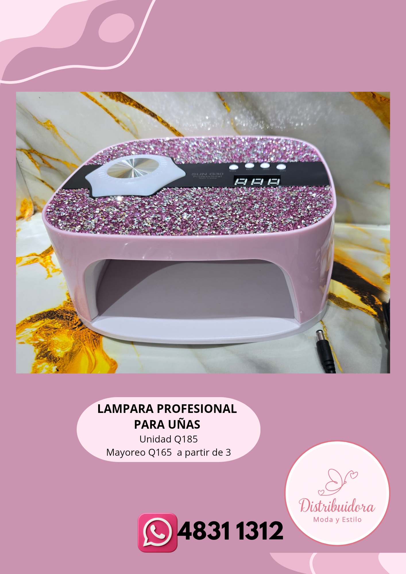 Lampara profesional para uñas