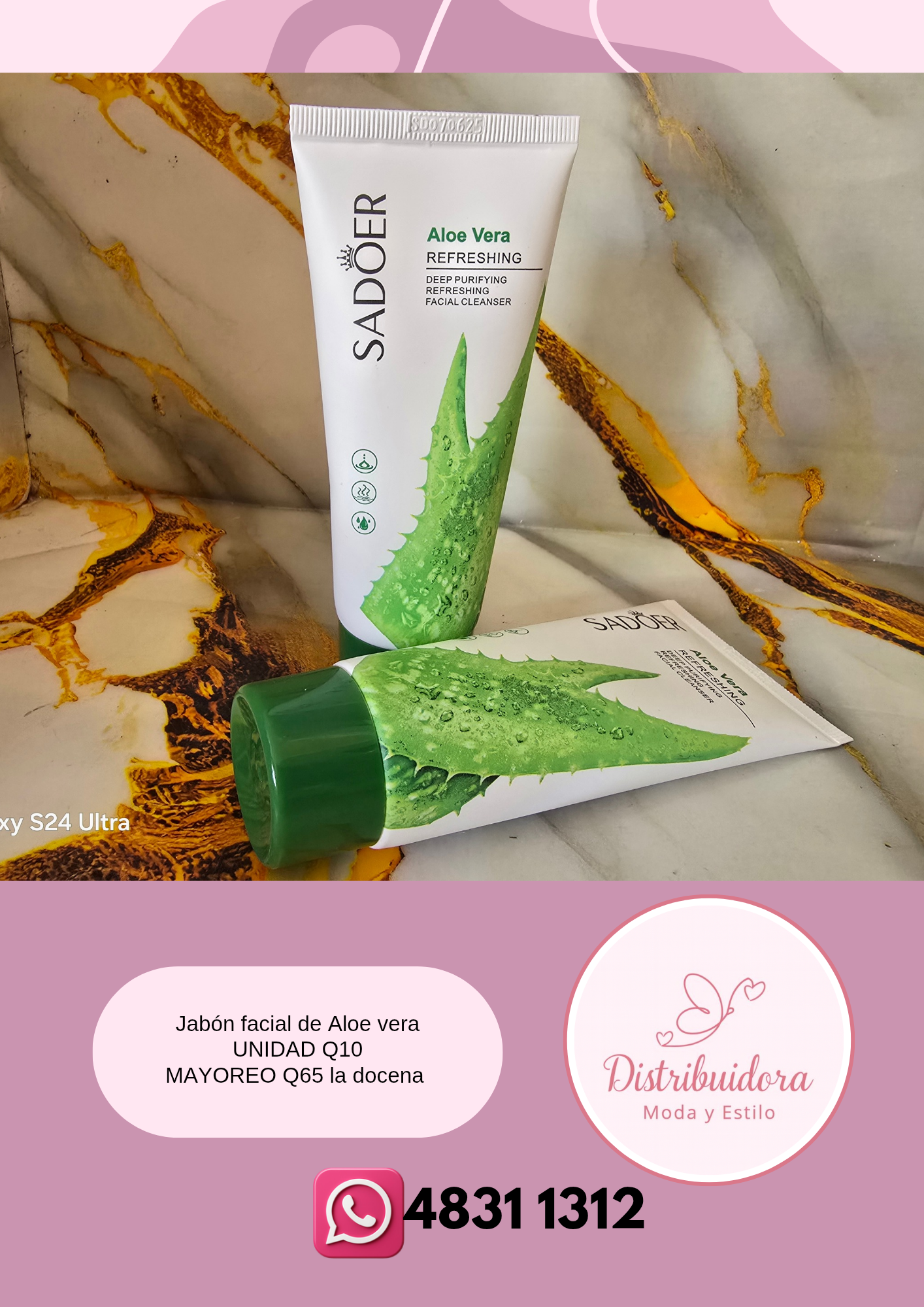 Jabón facial de Aloe vera