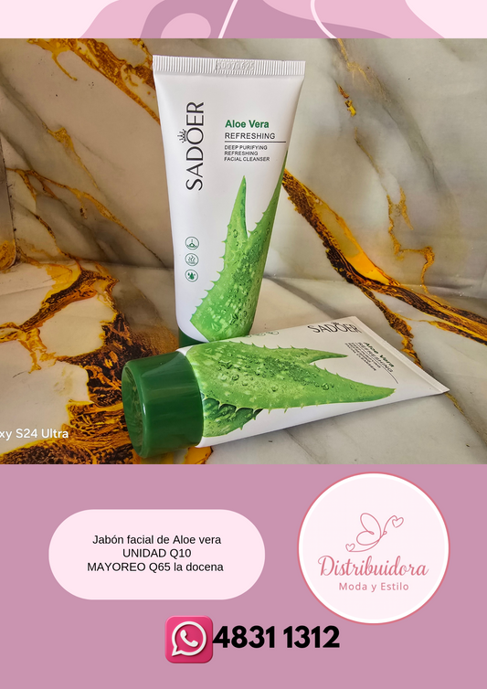 Jabón facial de Aloe vera