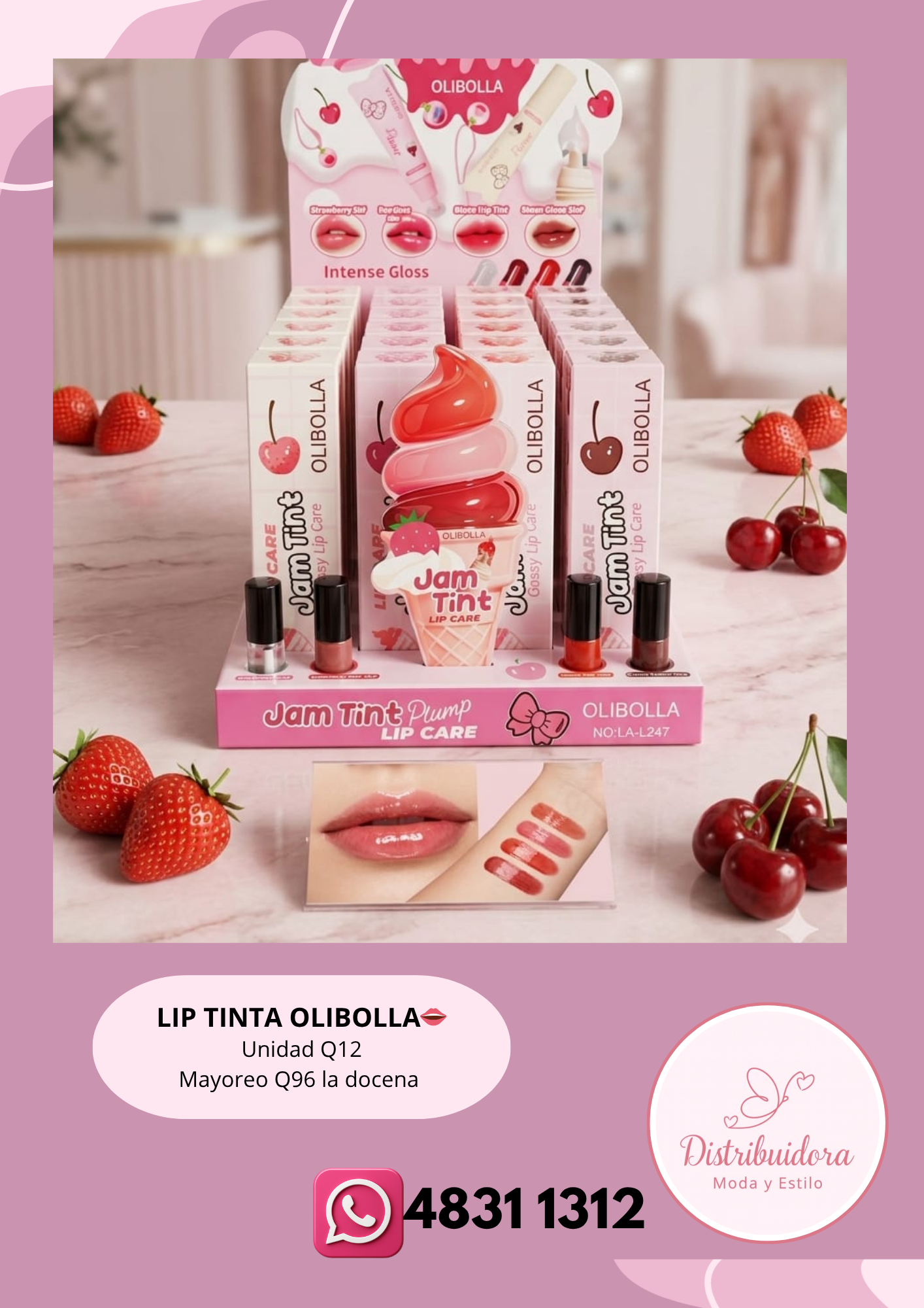 Lip tinta olibolla