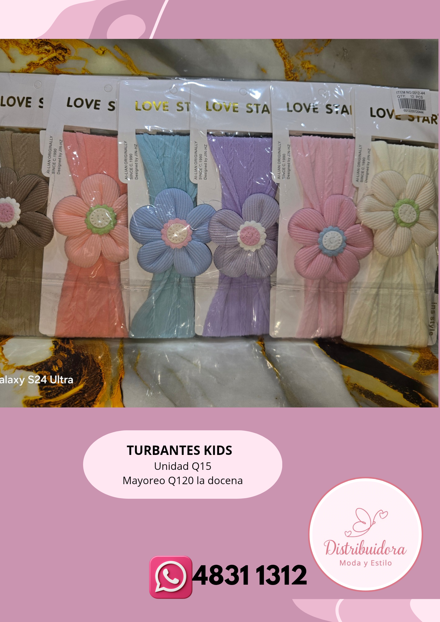 Variedad de turbantes para niñas