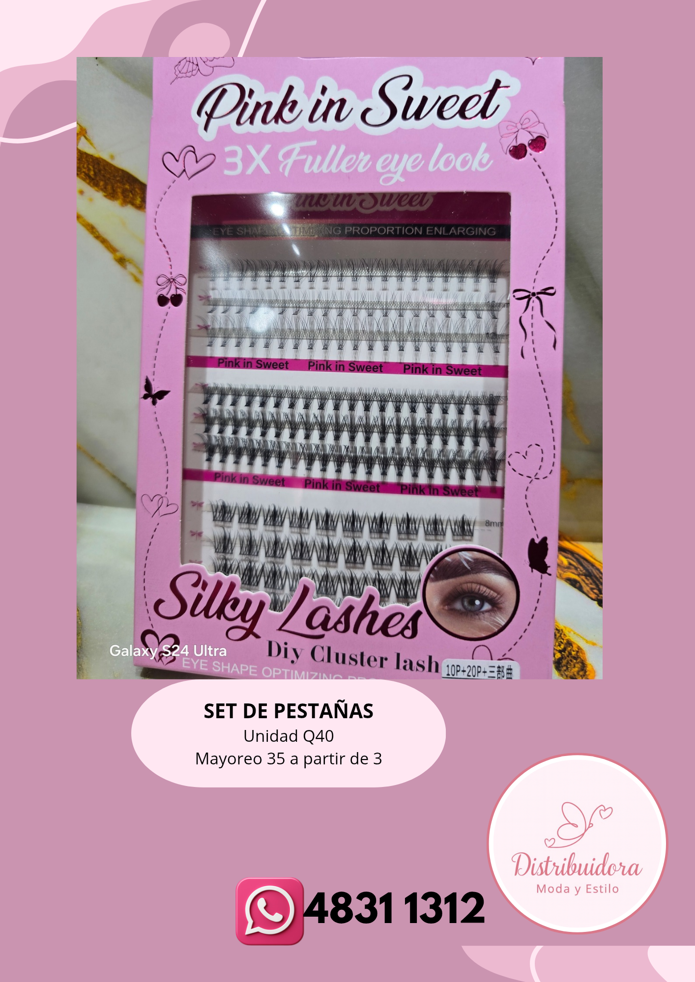 Set de pestañas 3x