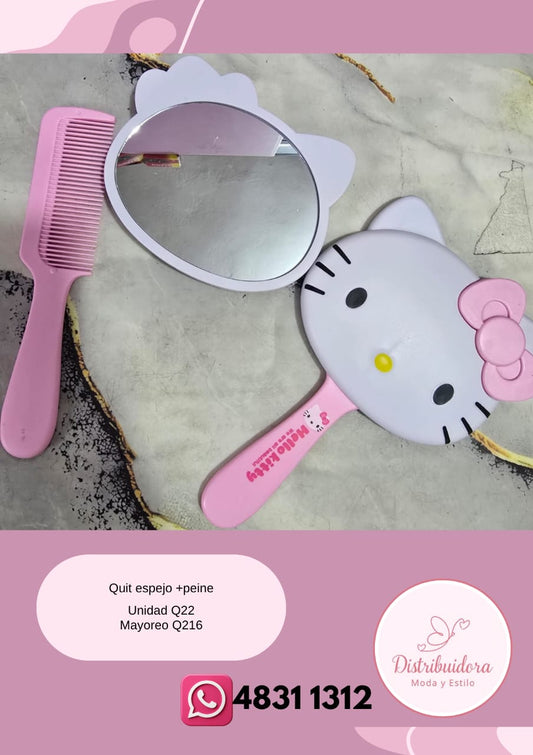 Kit de espejo y peine
