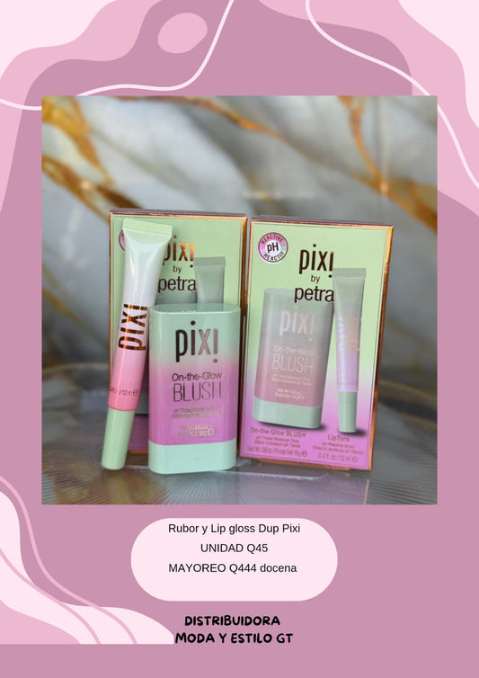 Rubor y Lip Gloss Dupe Pixi