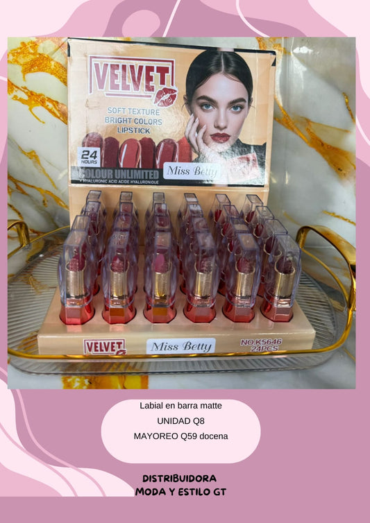Labial en barra