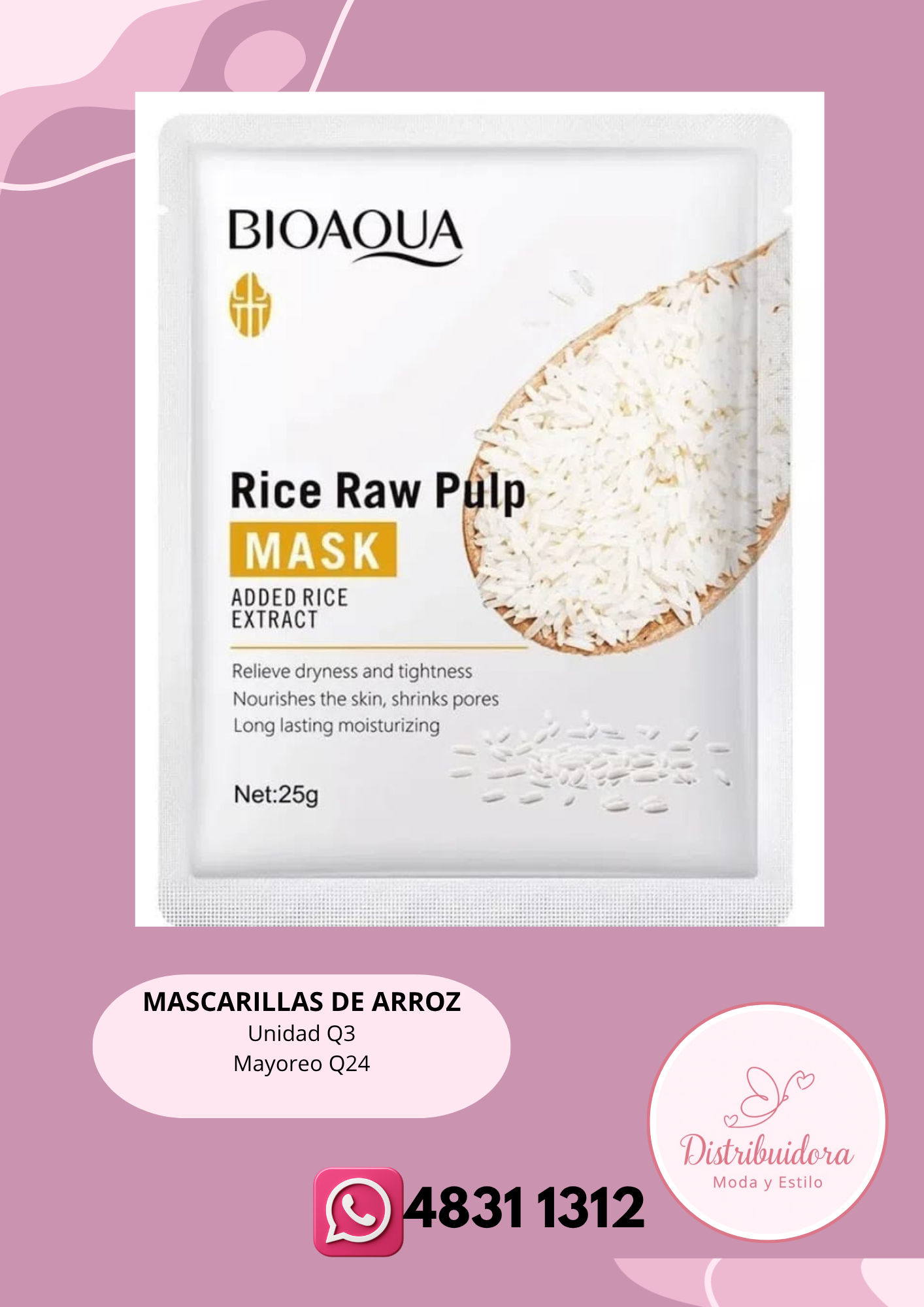 Mascarilla de arroz