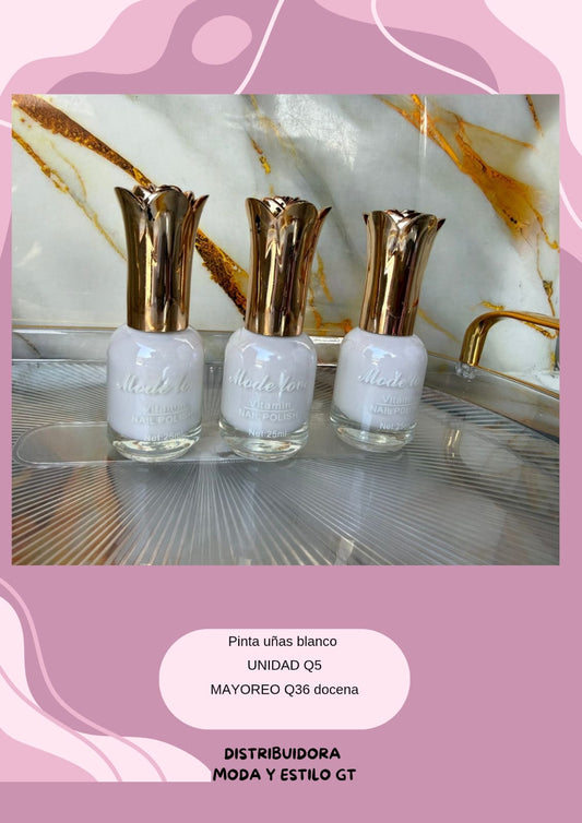 Pintauñas blanco