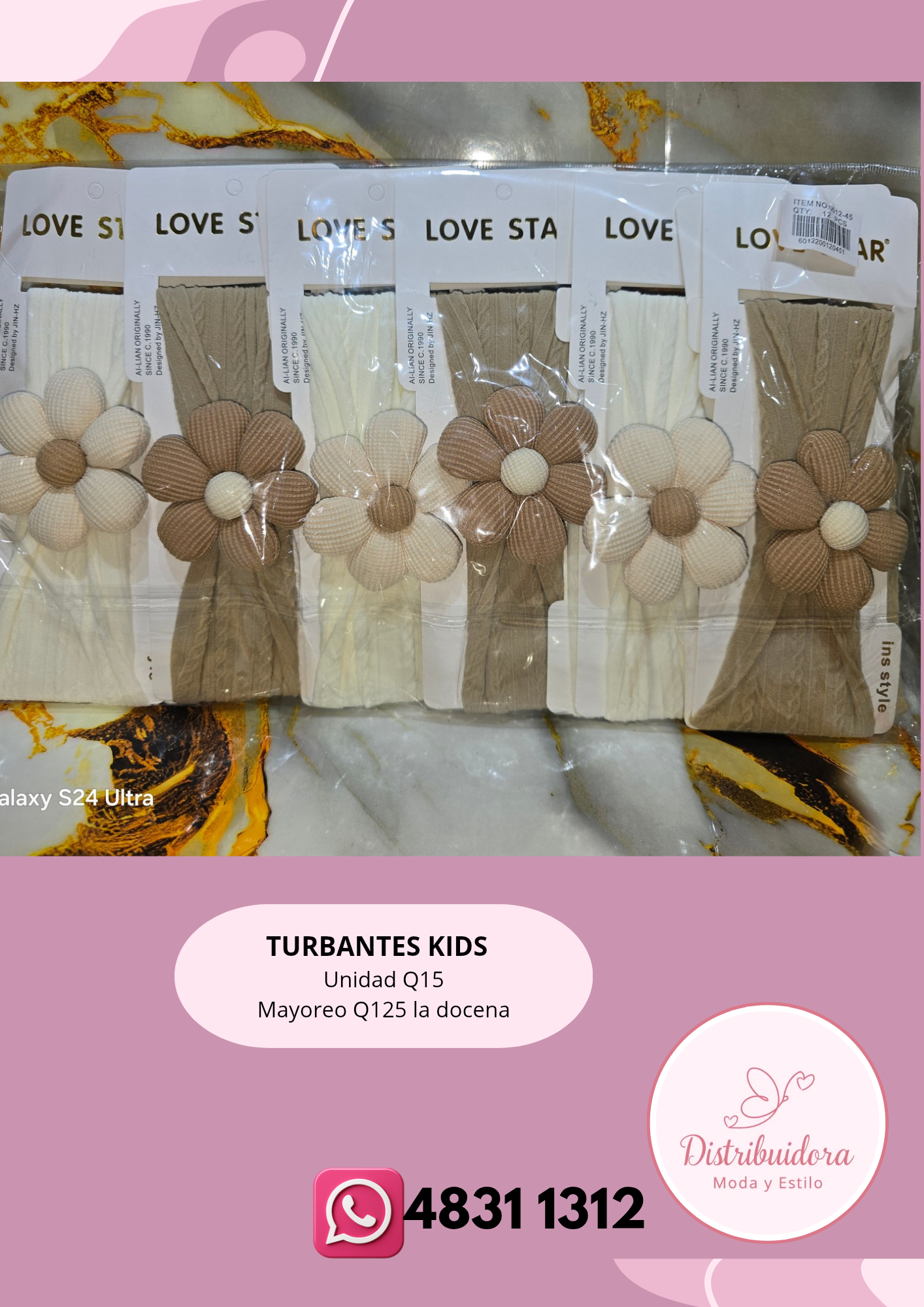 Variedad de turbantes para niñas