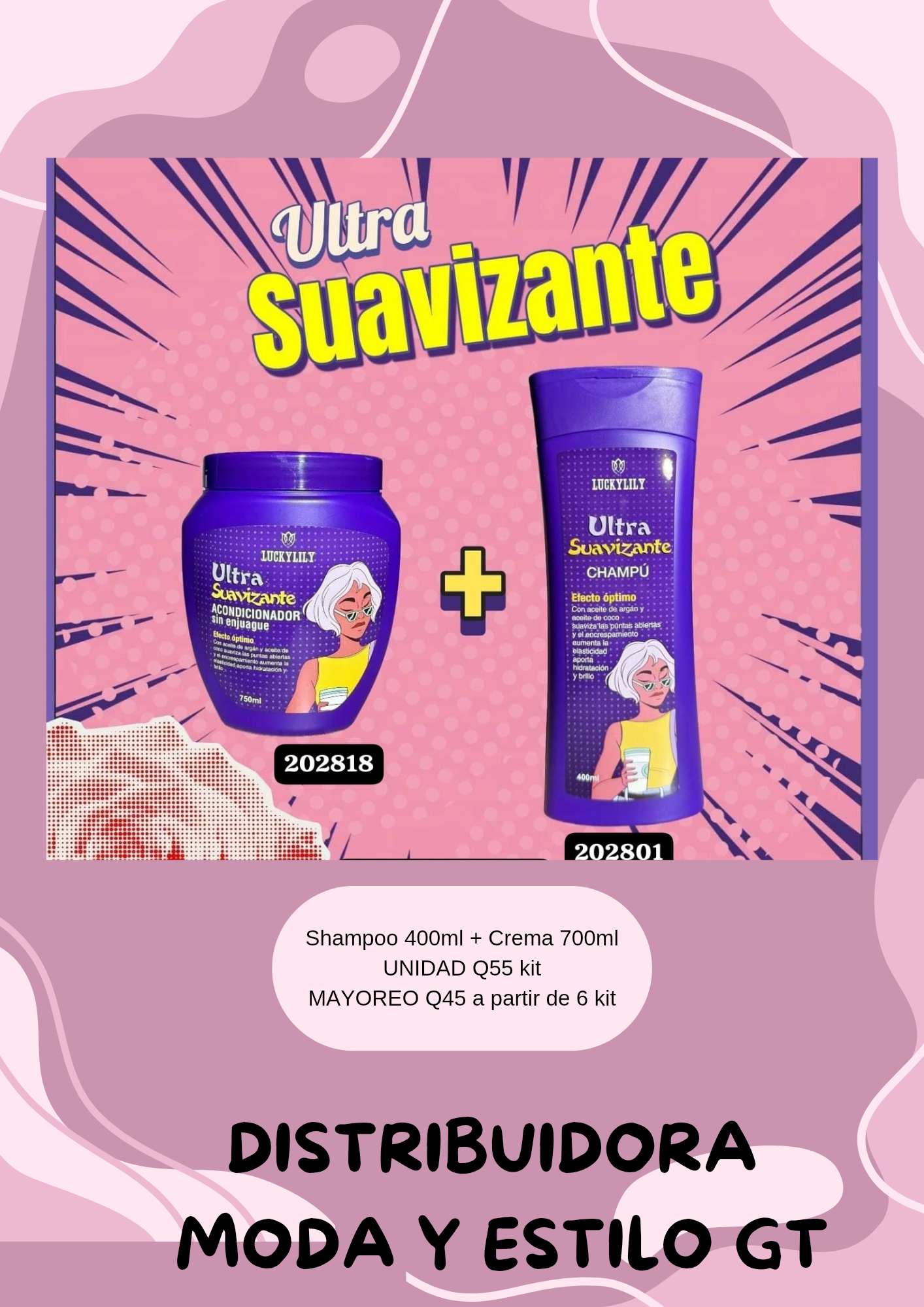 Crema y Shampoo para pelo Colocho
