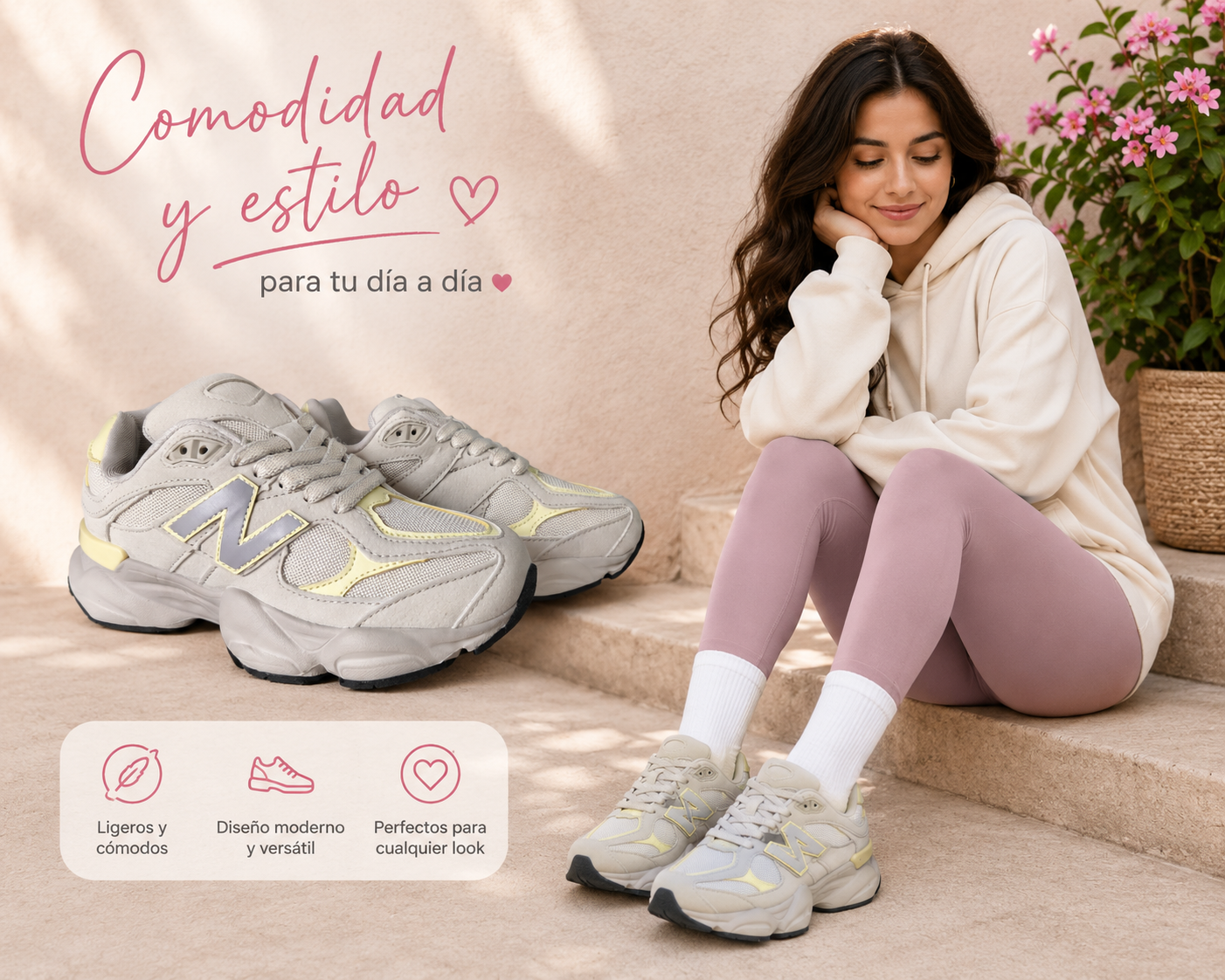 Tenis para dama beige
