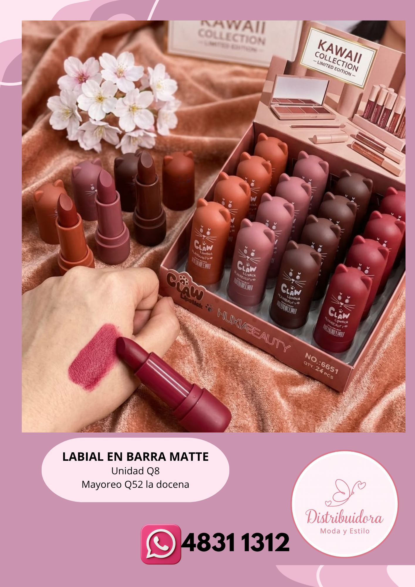 Labial en barra Matte