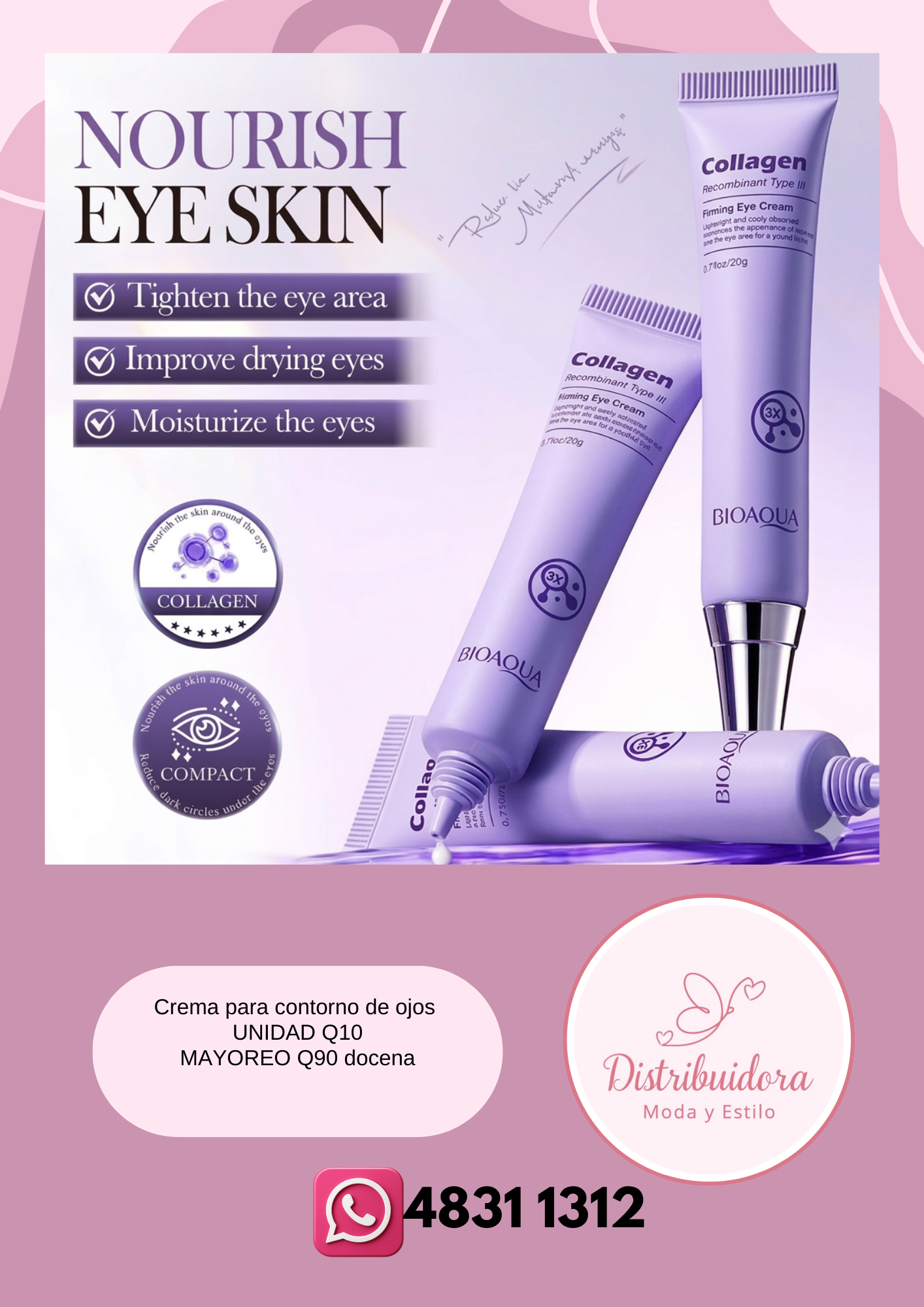 Crema para contorno de ojos Bioaqua