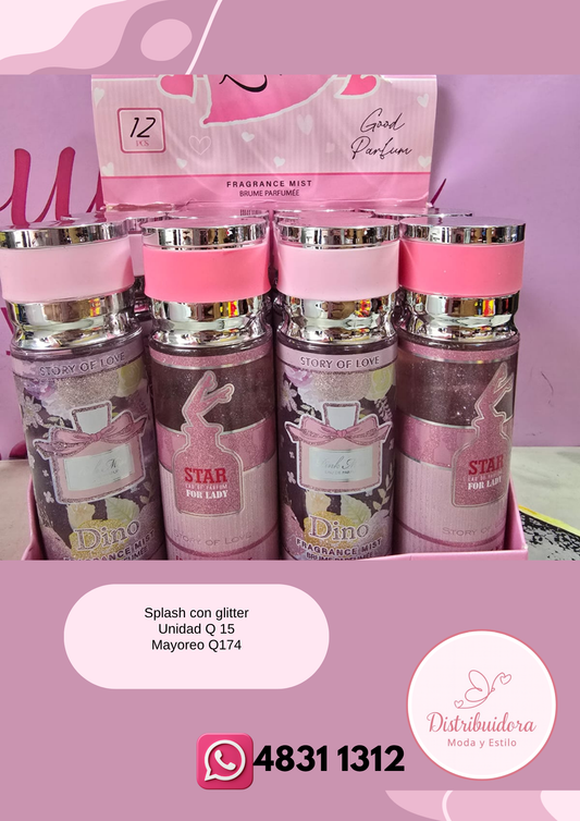 Splash con glitter