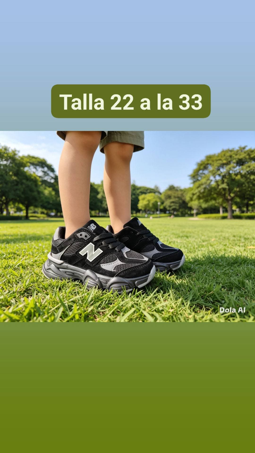 Tenis para niño Negro