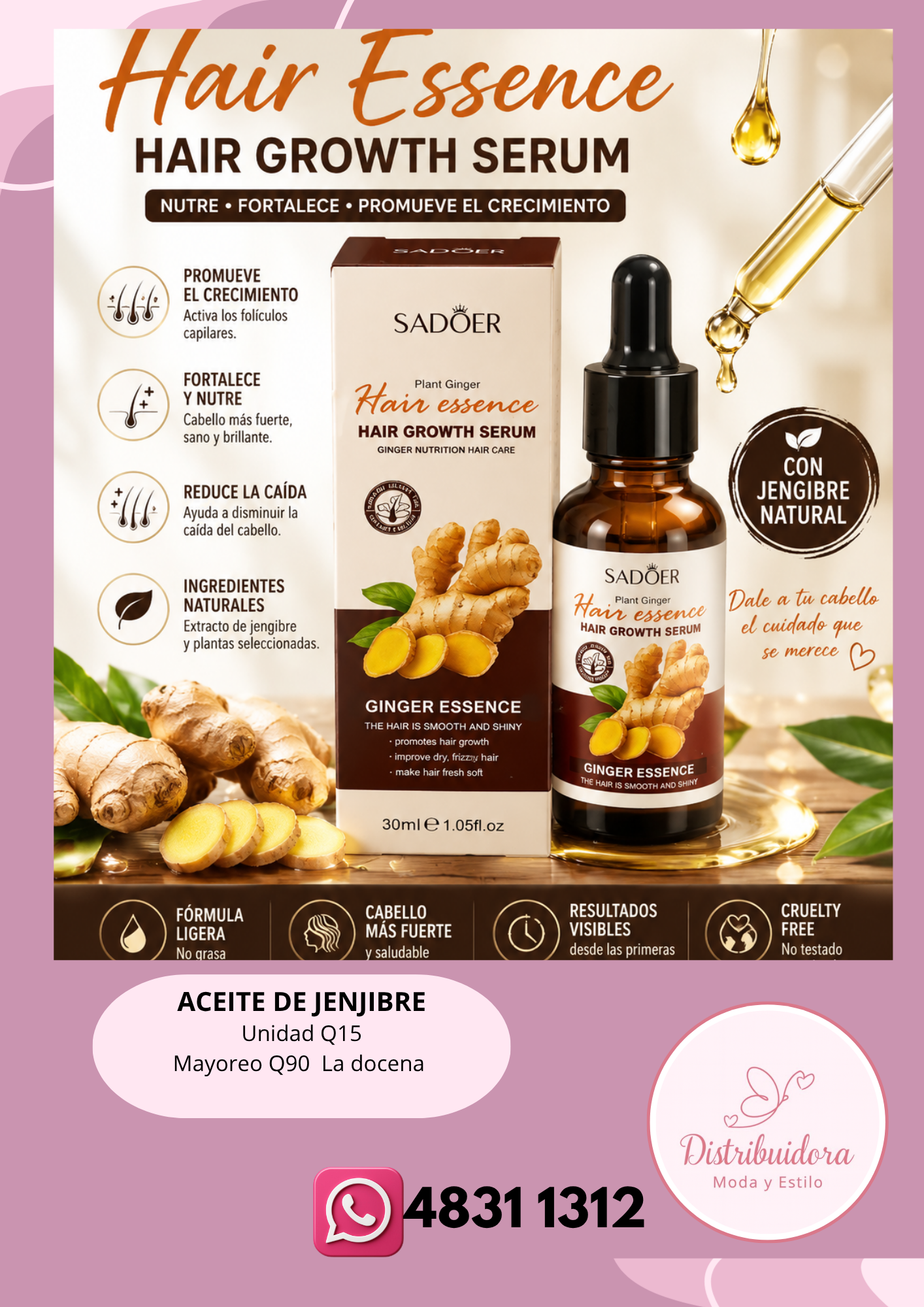 Aceite de jenjibre SADOER