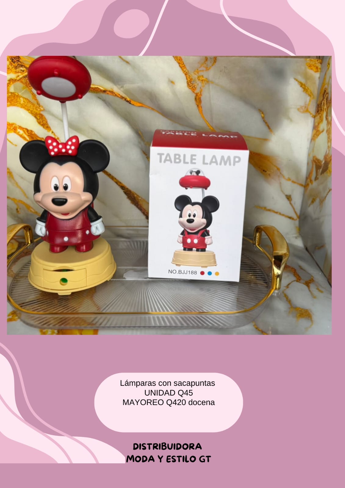 Lamparas con sacapuntas Minie