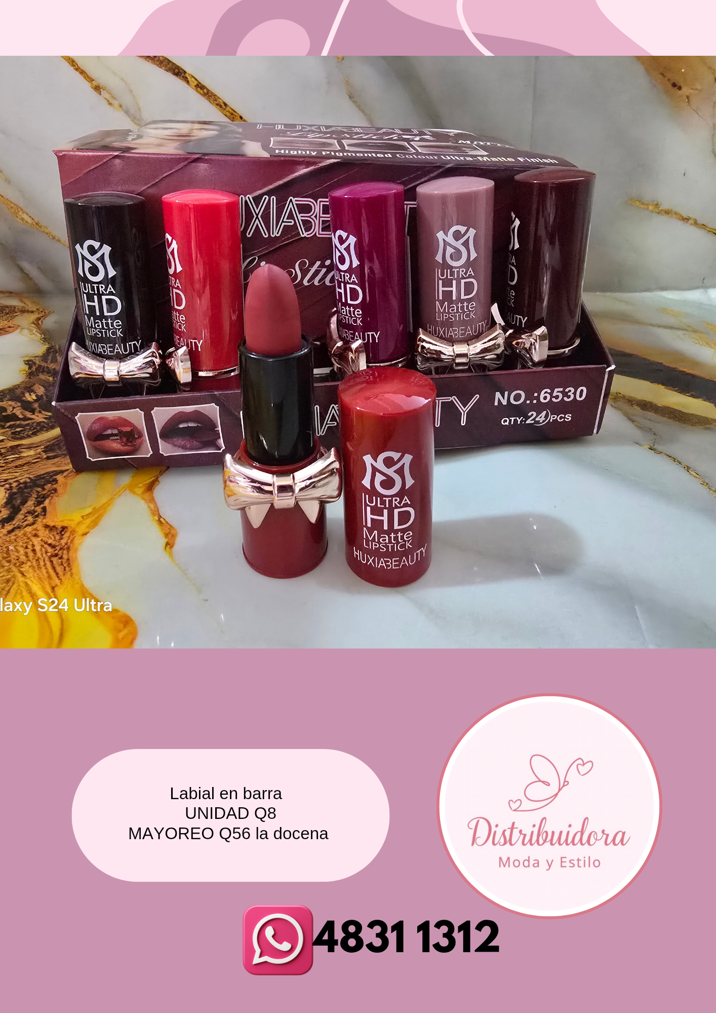 Labial en barra mate