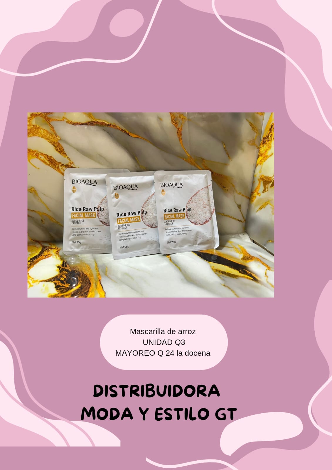 Mascarilla Arroz Bioaqua