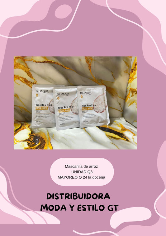 Mascarilla Arroz Bioaqua