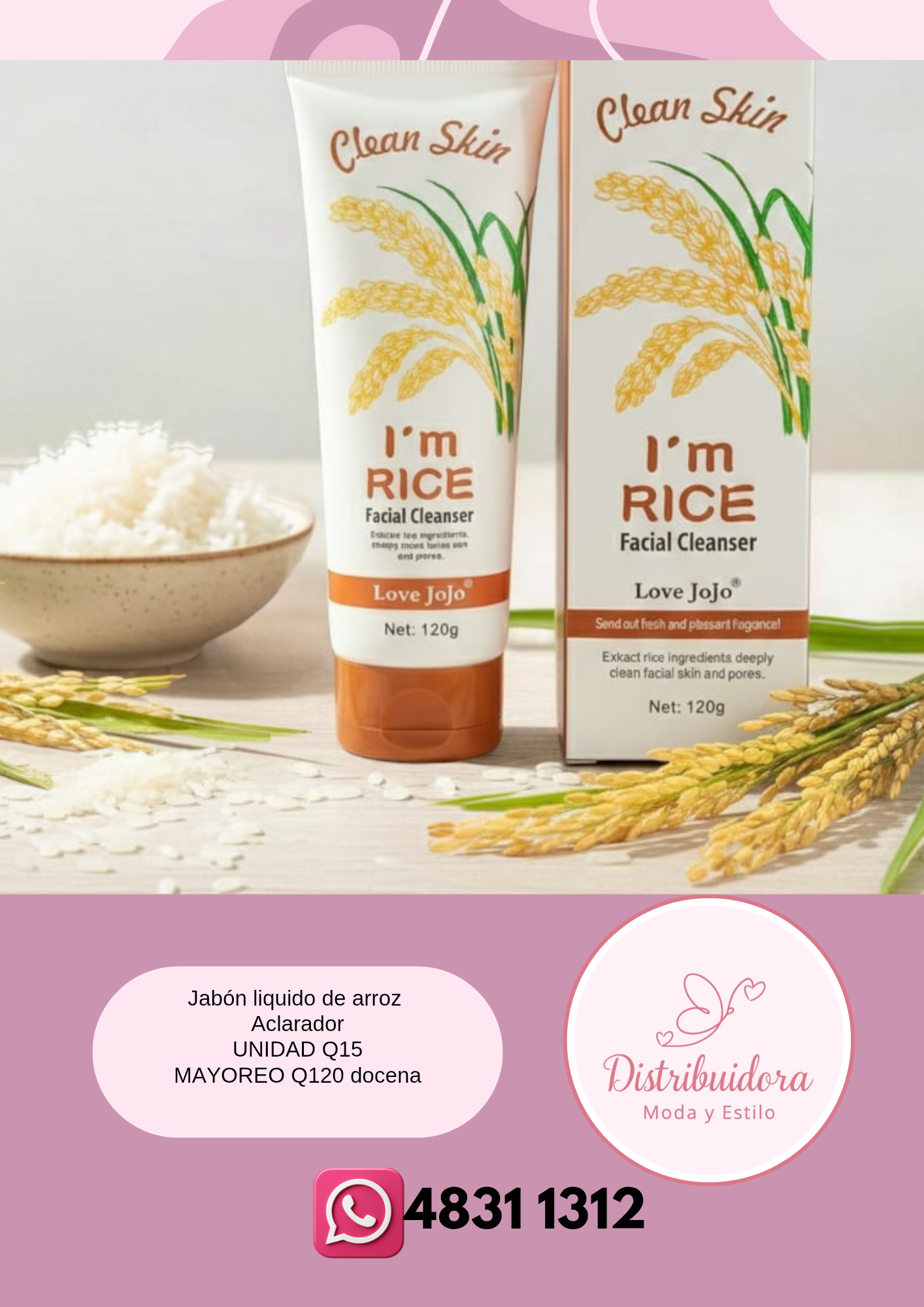 Jabón de Arroz aclarador
