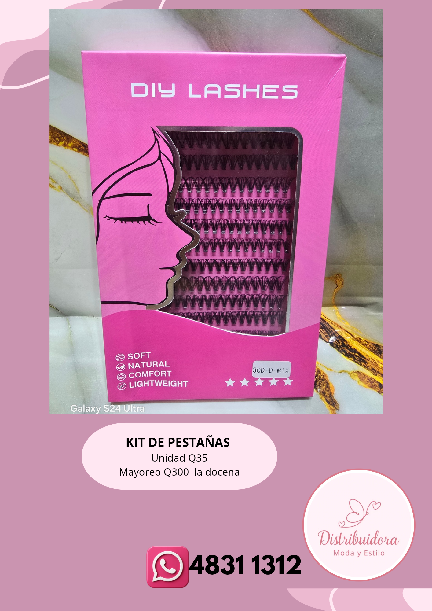 Kit de pestañas Pink kiss