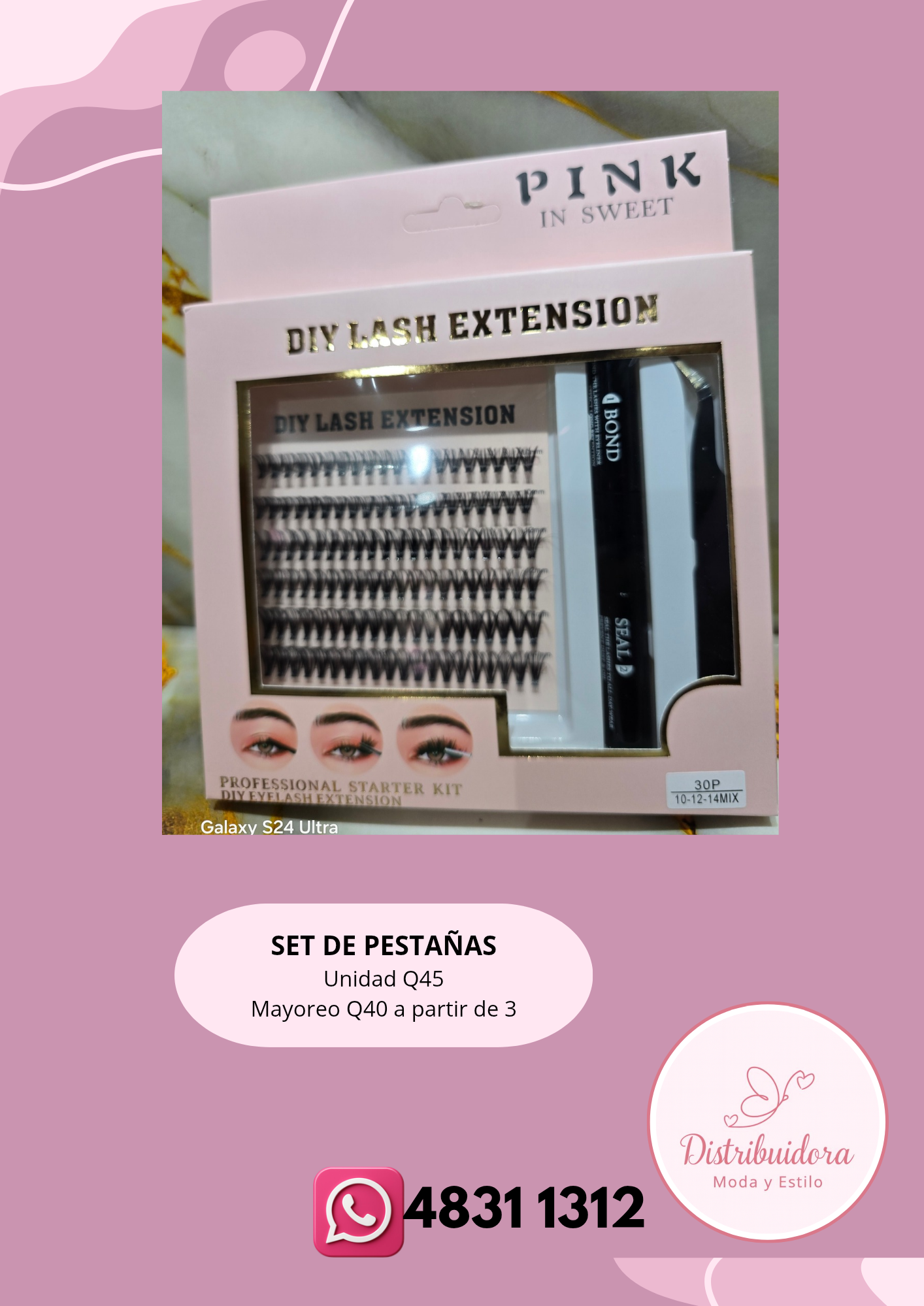 Set de pestañas pink
