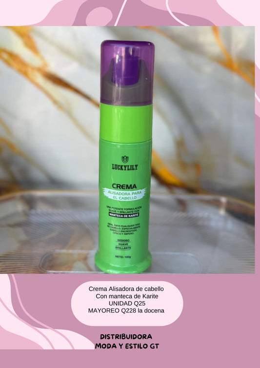 Crema alisadora de cabello