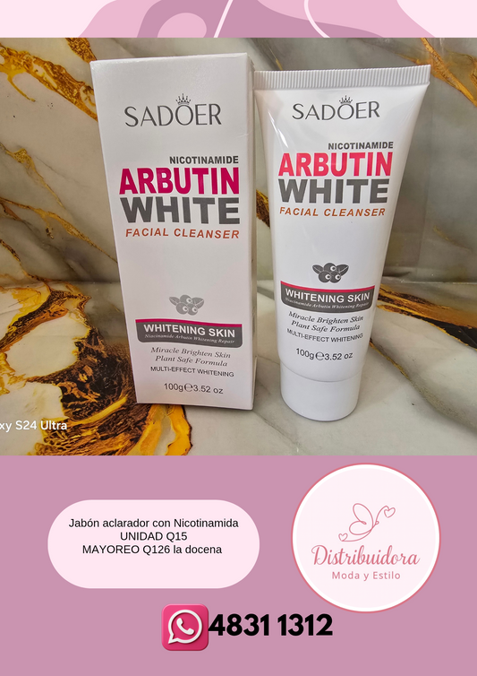 Jabón facial aclarador con Nicotinamida