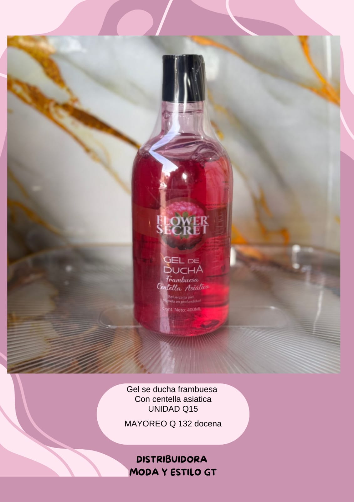 Gel de ducha frambuesa