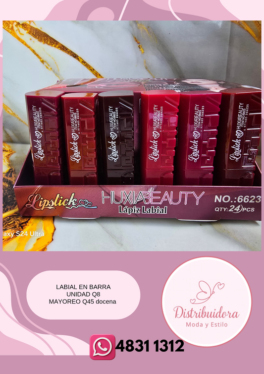 Labial en barra