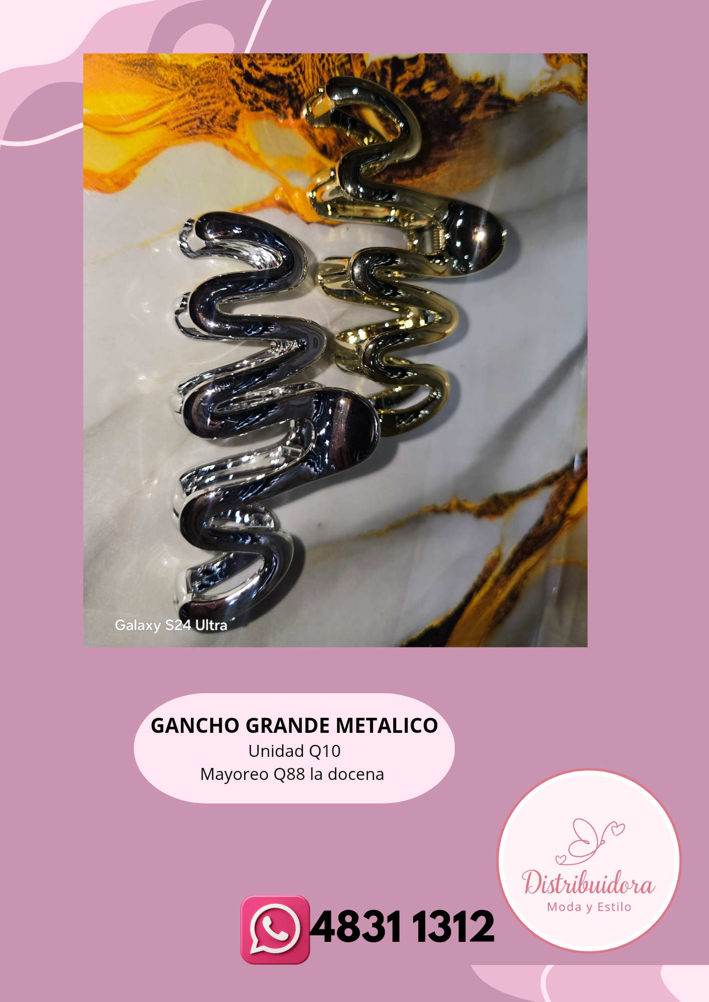 Gancho grande metalico