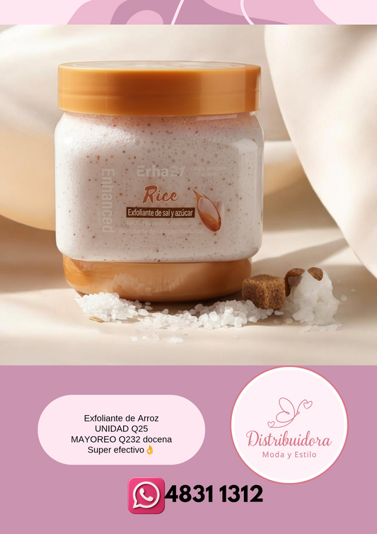 Exfoliante de arroz