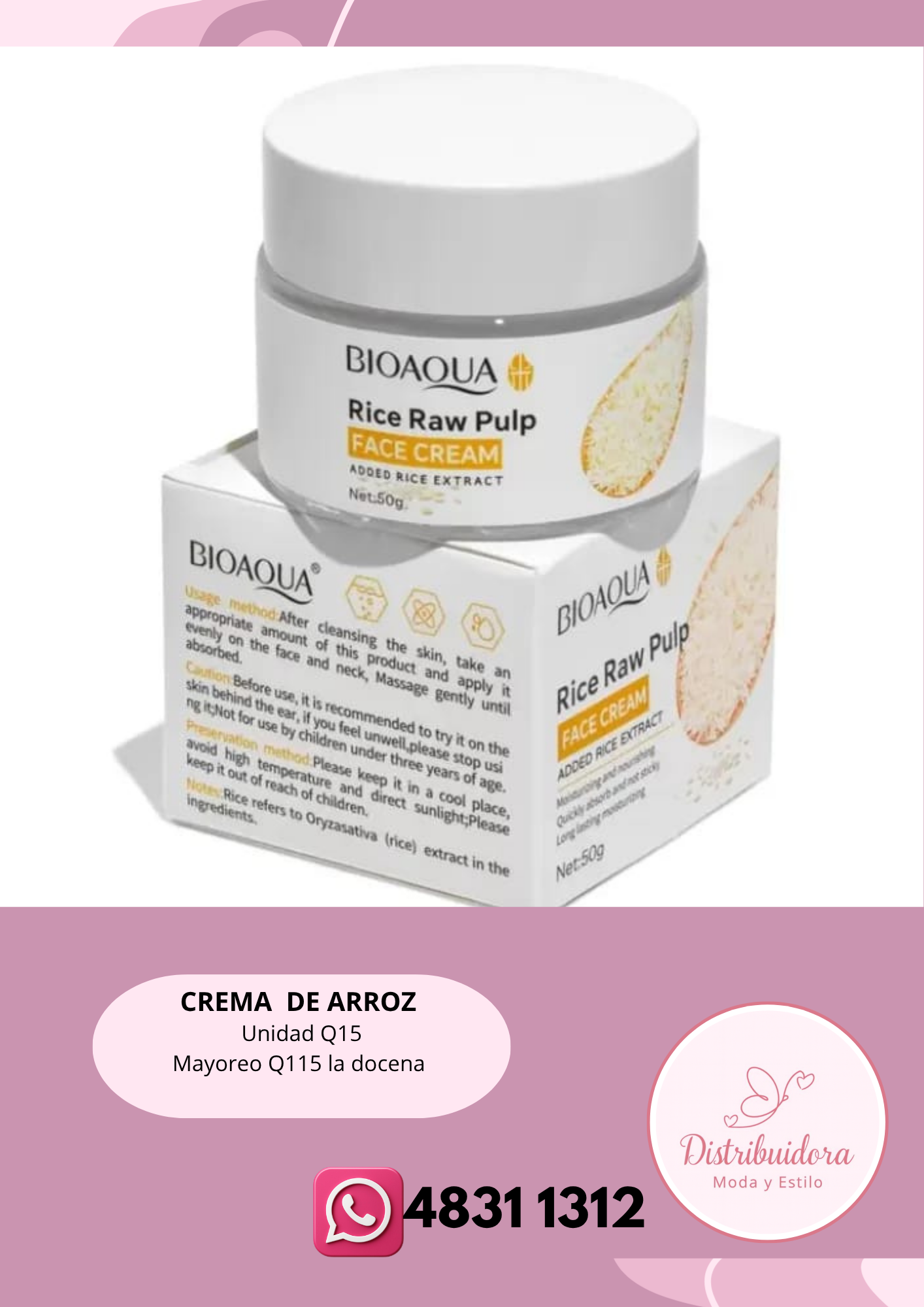 Crema de arroz
