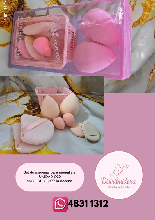 Kit de Esponjas para maquillaje
