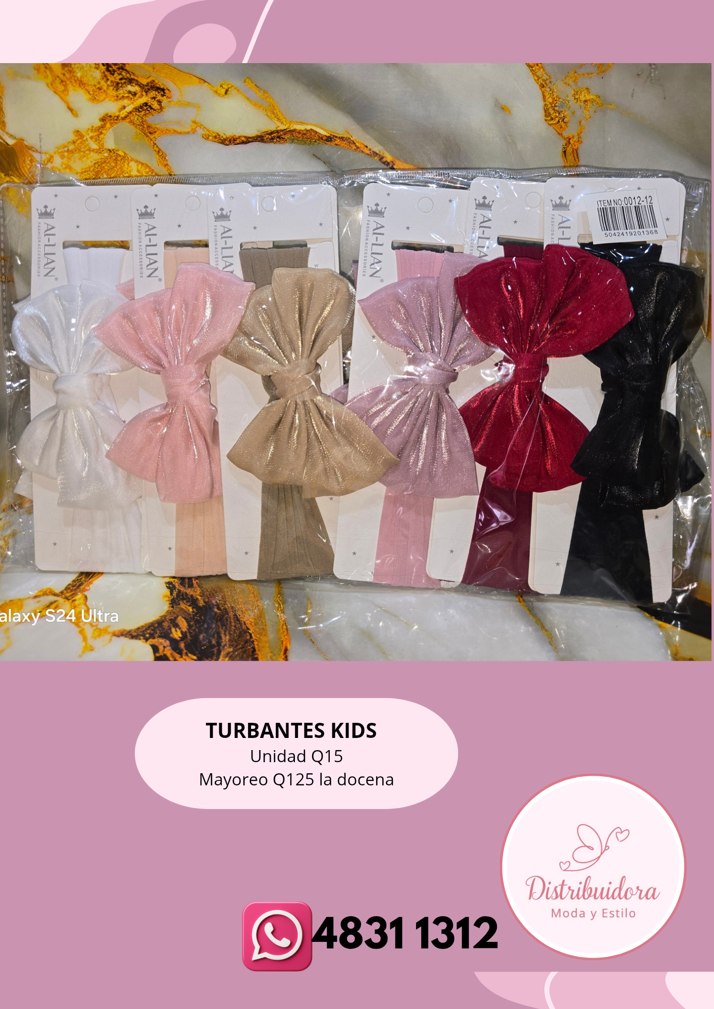 Variedad de turbantes para niñas