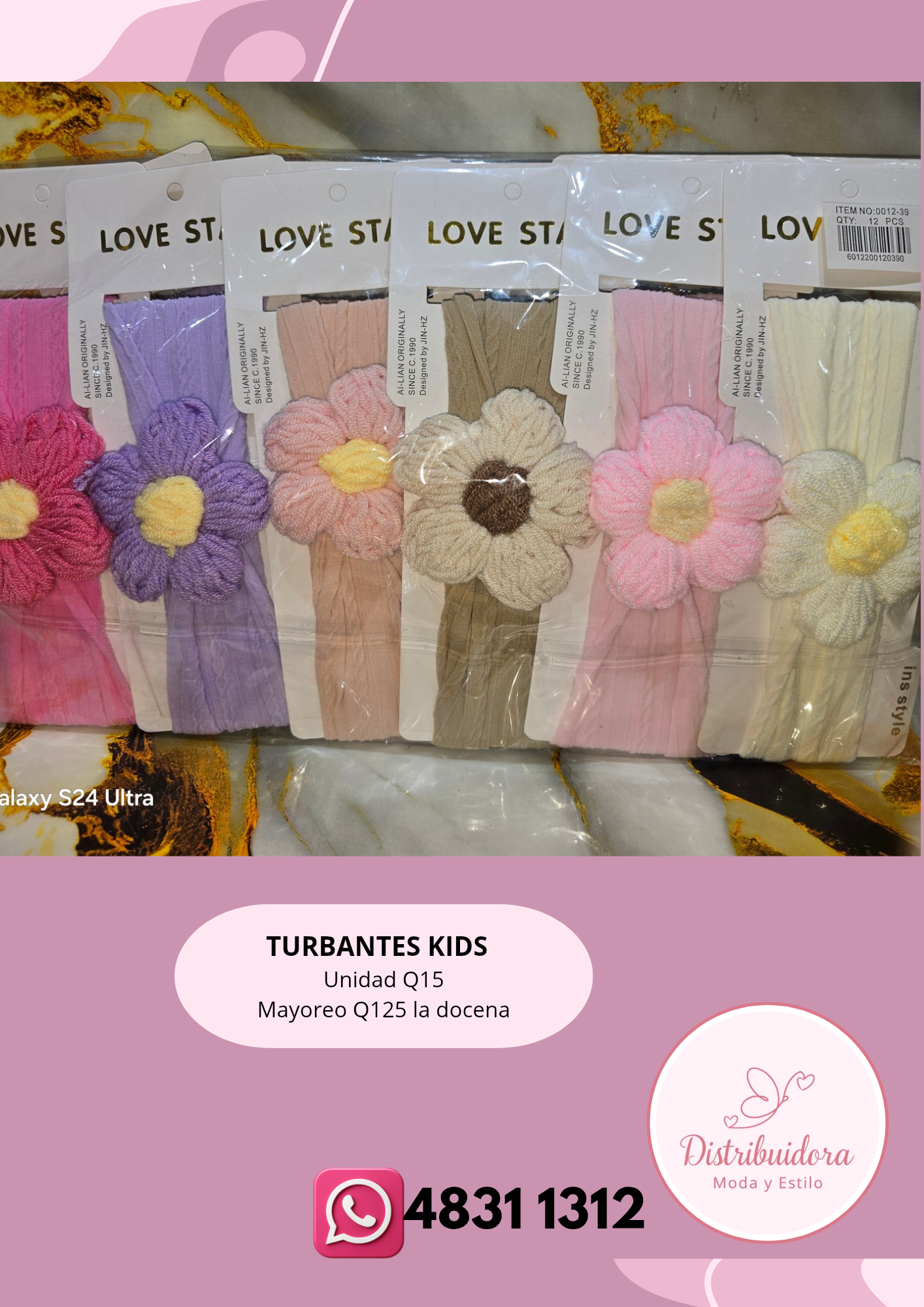 Variedad de turbantes para niñas