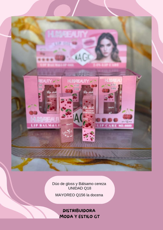 Duo de gloss y balsamo 🍒