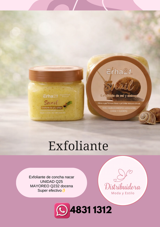 Exfoliante de concha nacar