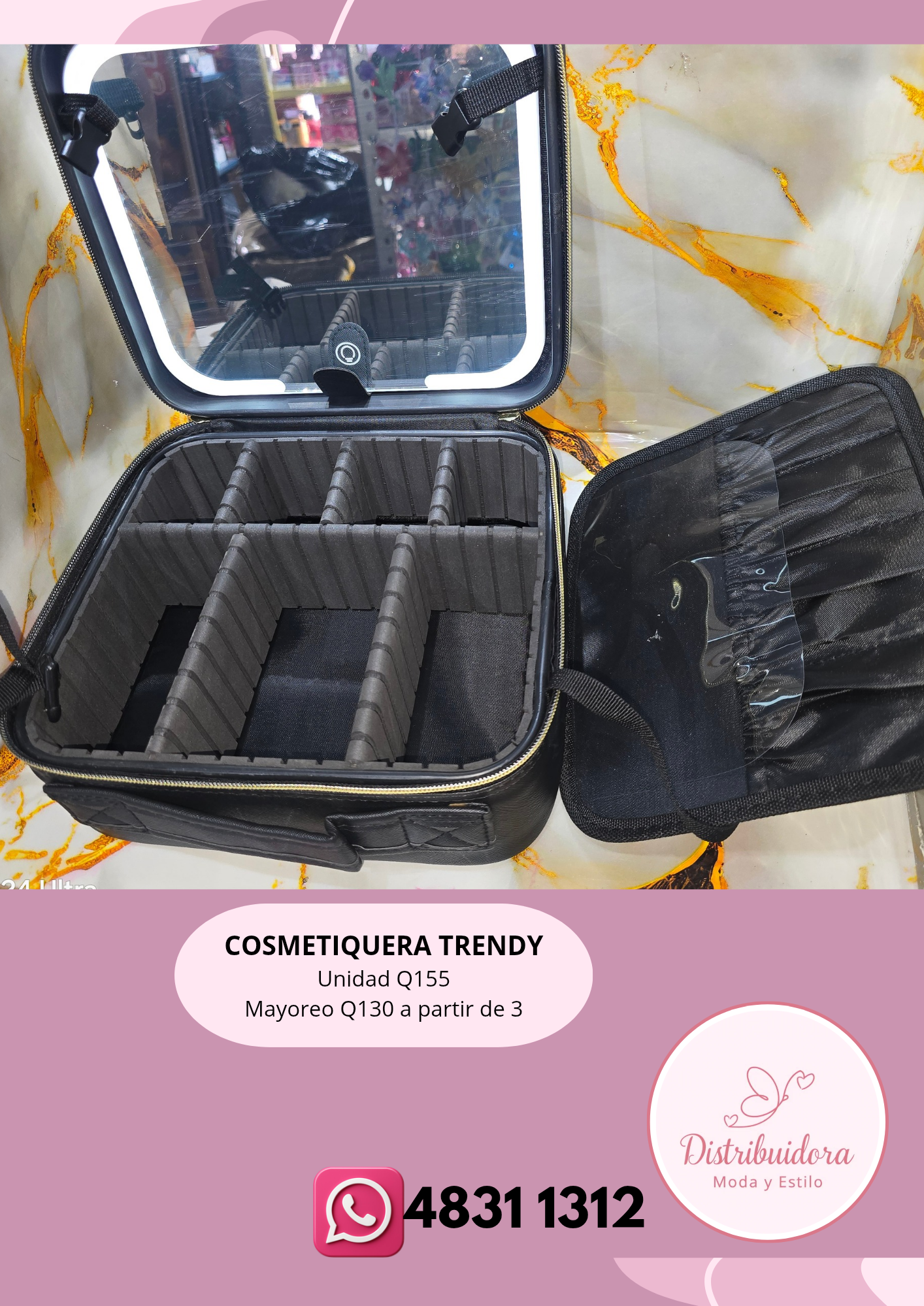 Cosmetiquera Con luz
