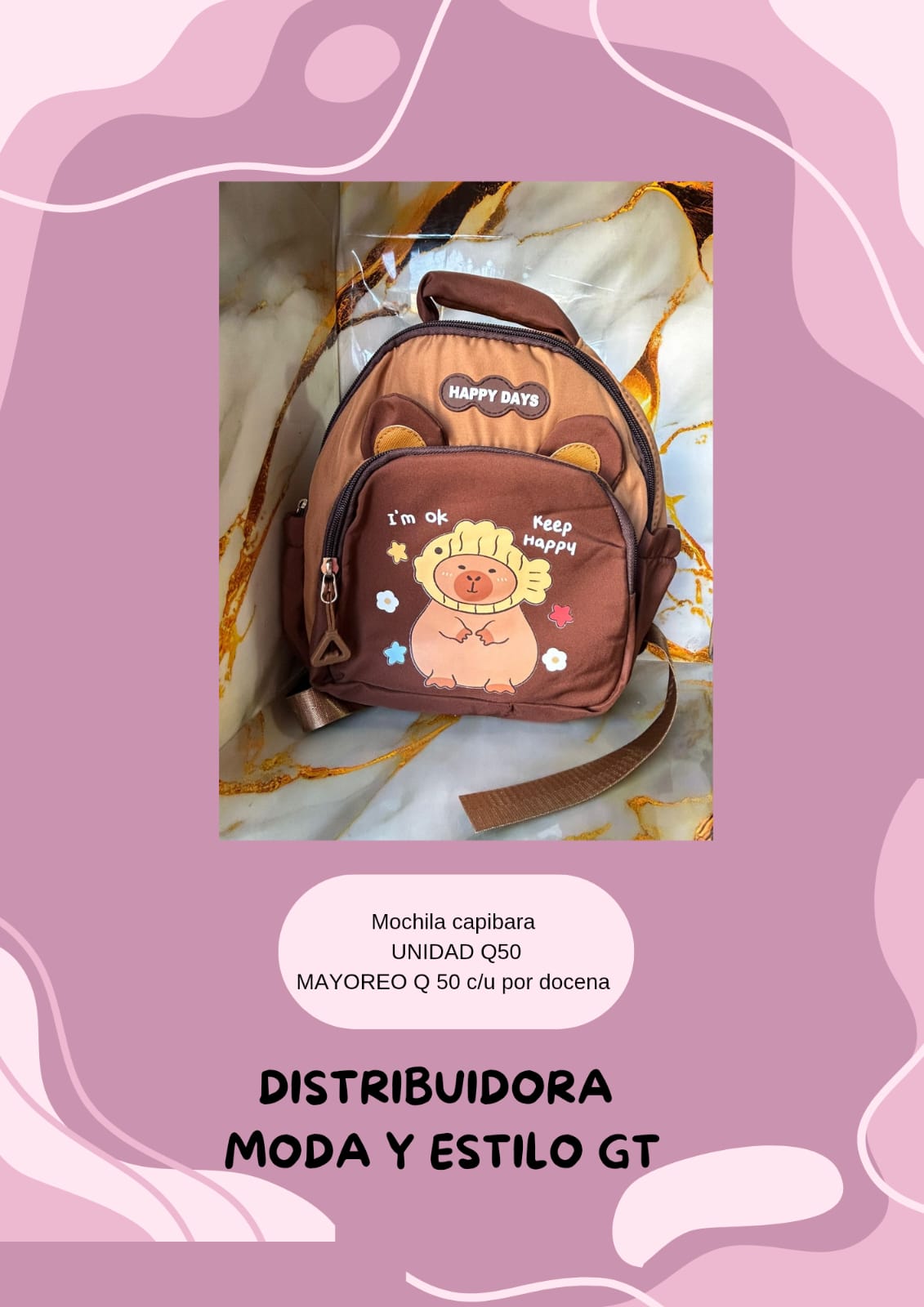 Mochila capibara
