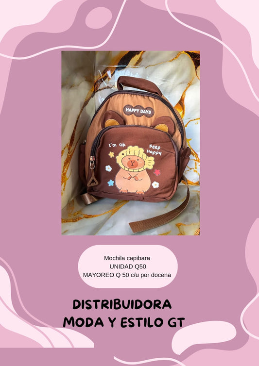 Mochila capibara