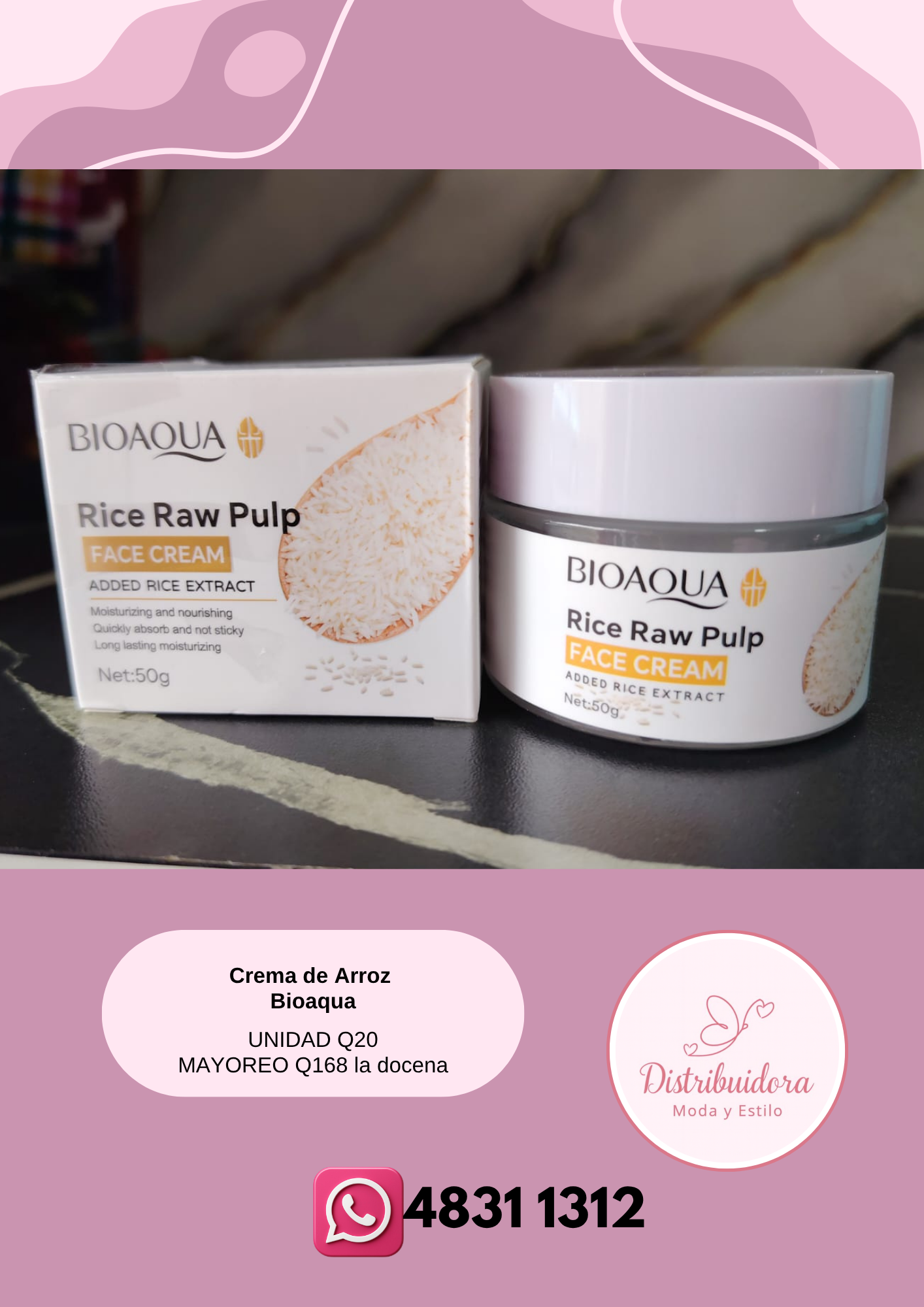 Crema de Arroz Bioaqua