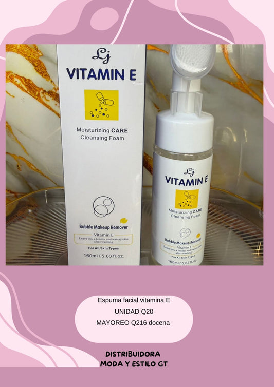 Espuma facial Vitamina E