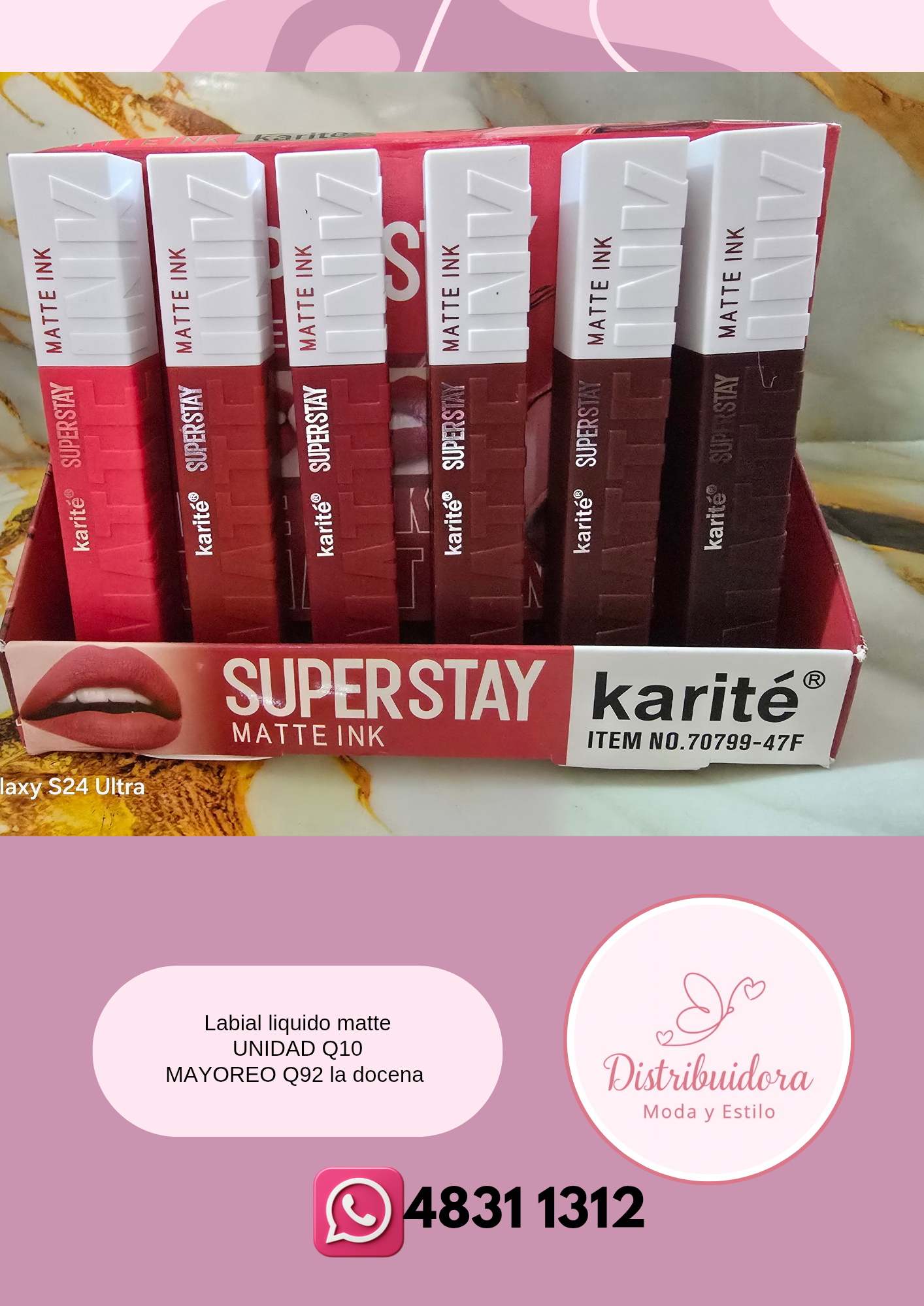 Labial liquido mate