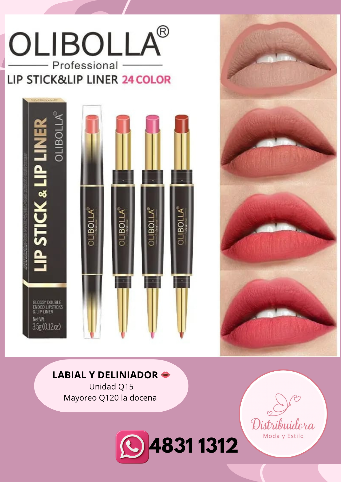 Labial con deliniador