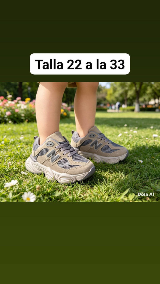 Tenis para niño Café