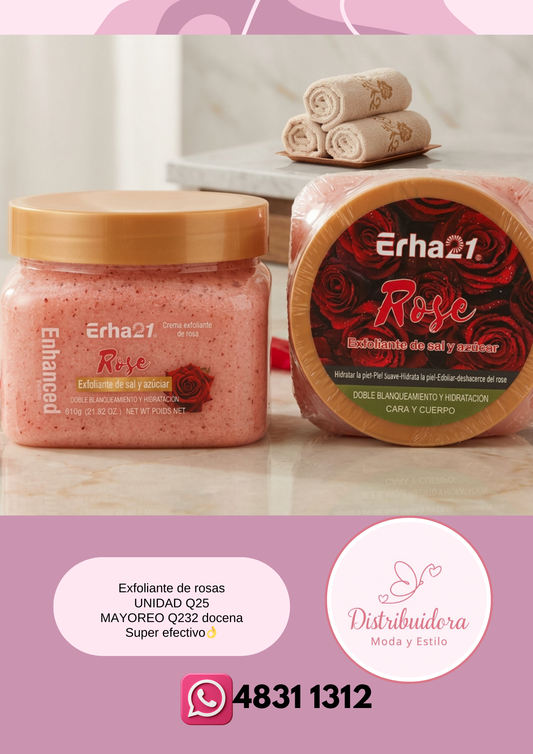 Exfoliante de rosas