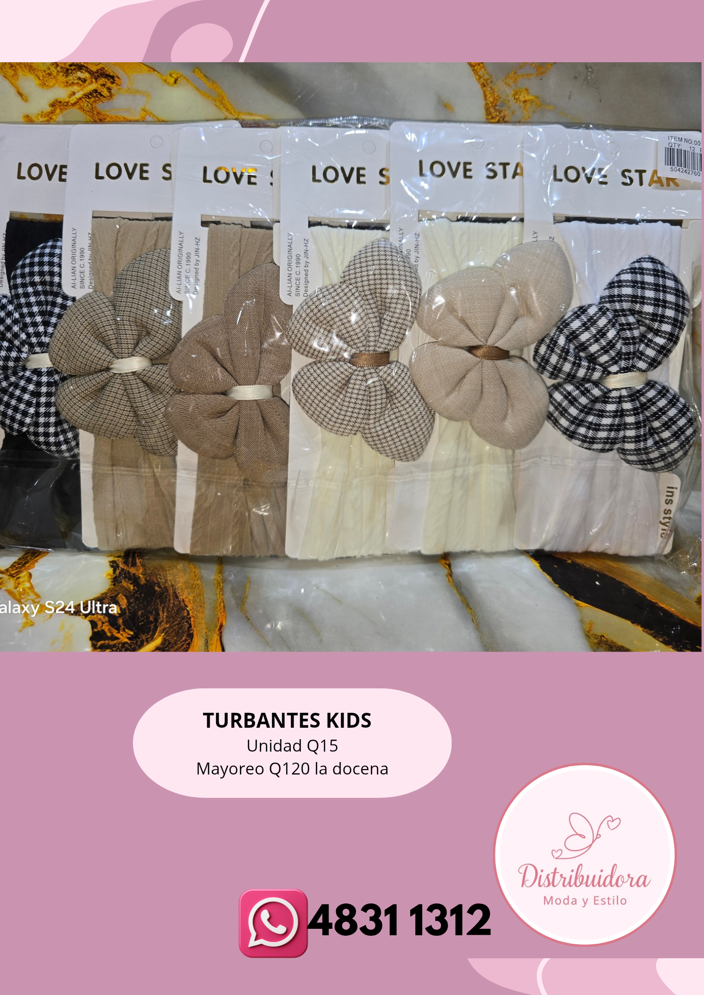Variedad de turbantes para niñas