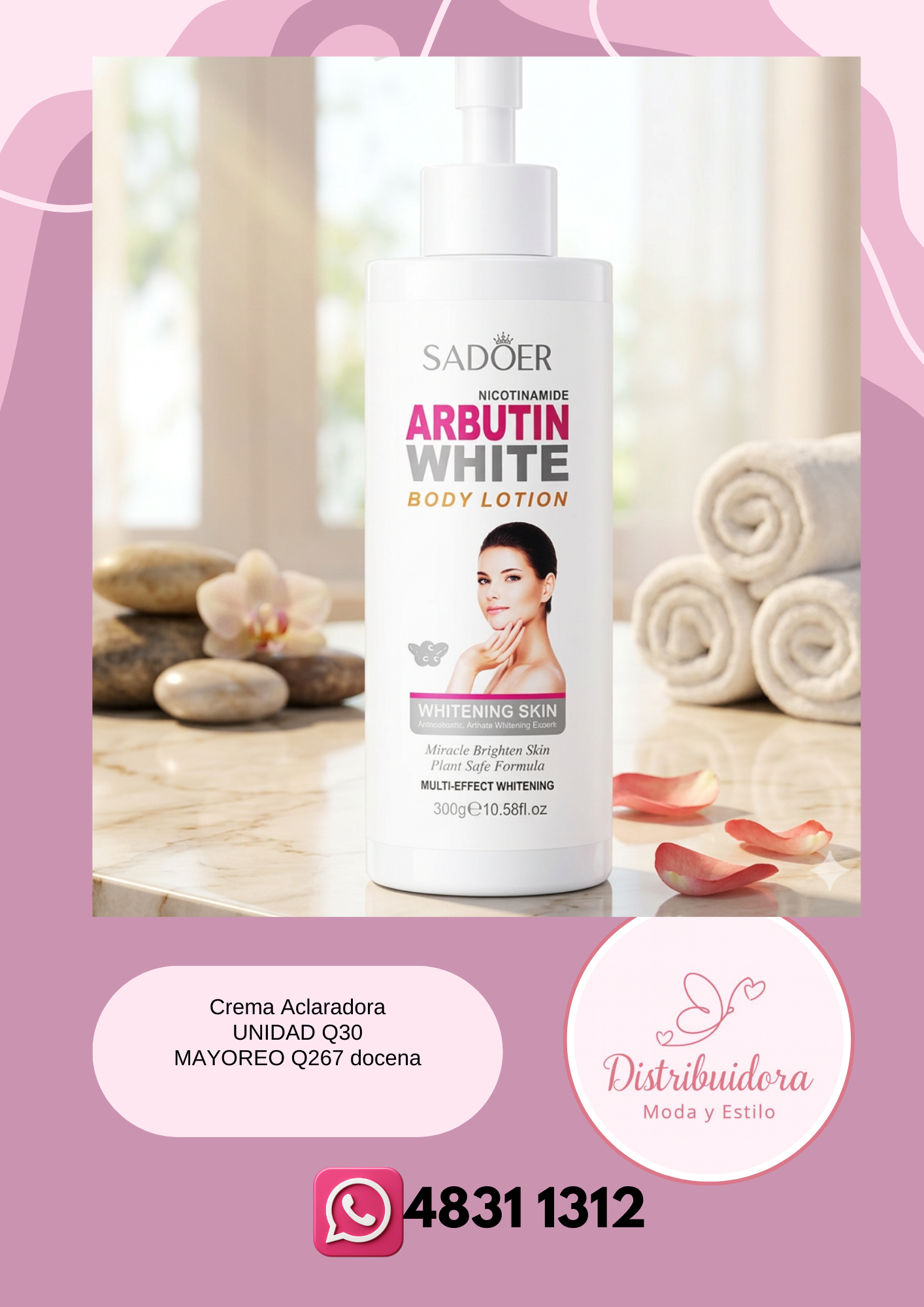 Crema corporal aclaradora