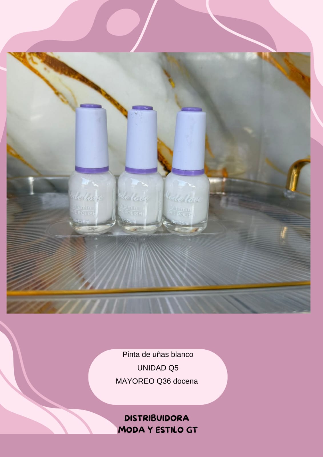 Pintauñas blanco